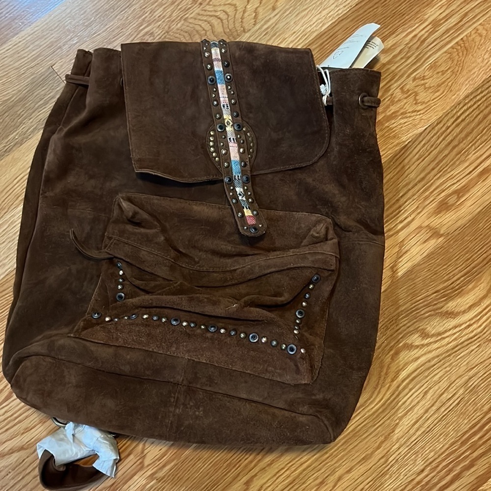 Free People Suede Sardona Bag NWT - Picture 3 of 16